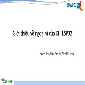 Lập trình ngọai vi cho ESP32 framework esp-idf
