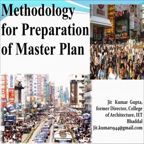  Methodology for Preparation of Master Plan 