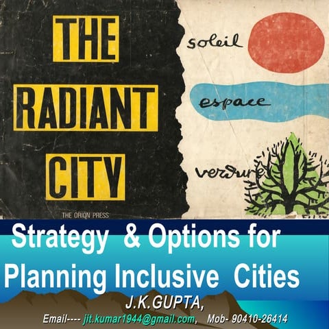 Strategy and Options for Planning Inclusive Cities