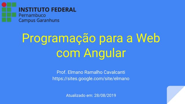 Introdução à Programação Web com Angular