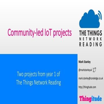 Community-led IoT projects