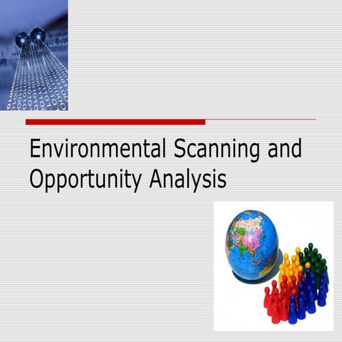 Environmental scanning