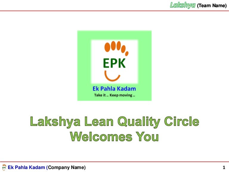 Lean Quality Circle Presentation Template