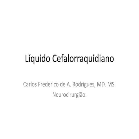 Líquido cefalorraquidiano