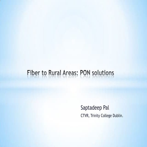 FTTx Solution - White Paper | PDF