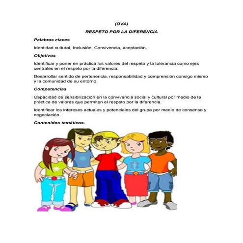 RESPETO POR LA DIFERENCIA | DOCX