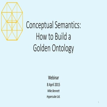 How to Create a Golden Ontology