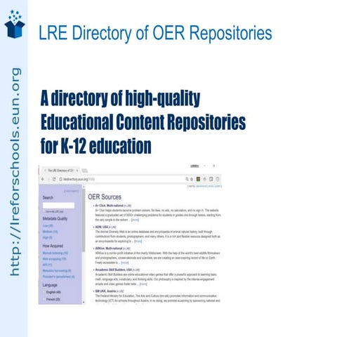 LRE Directory of OER Repositories