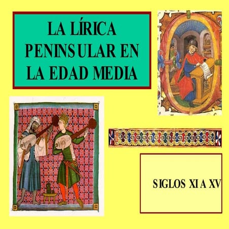 Lírica Peninsular En La Edad Media