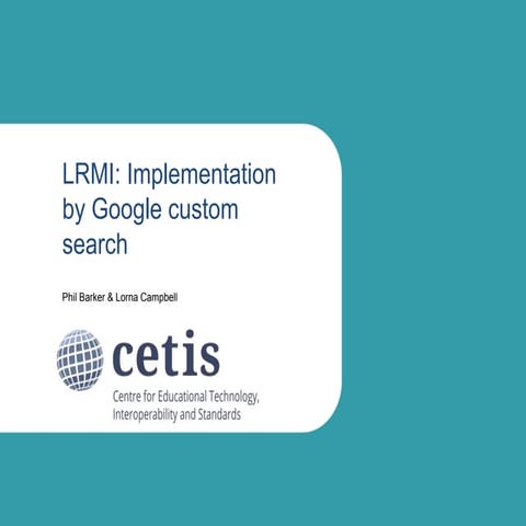 LRMI: Implementation by Google custom search