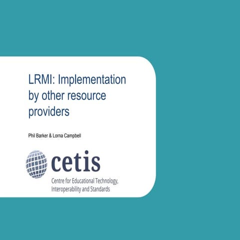 LRMI: Implementation by other resource providers