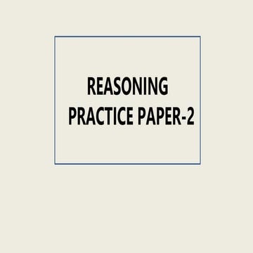Logical reasoning pdf and question to solve