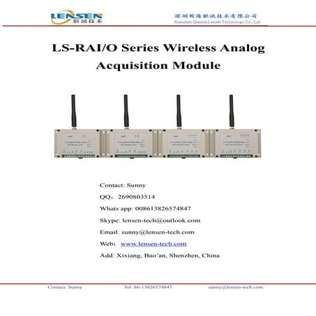 wireless analog I/O module