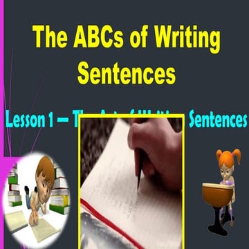 LS1-The ABCs of Writing Sentences.powerptx | PPTX