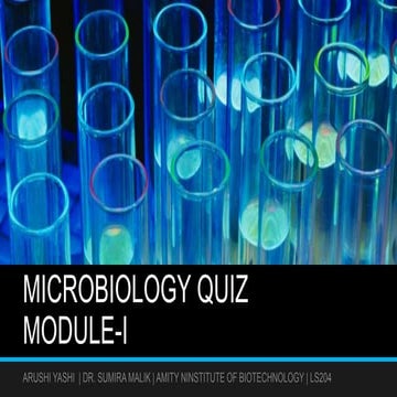 microbiology questions