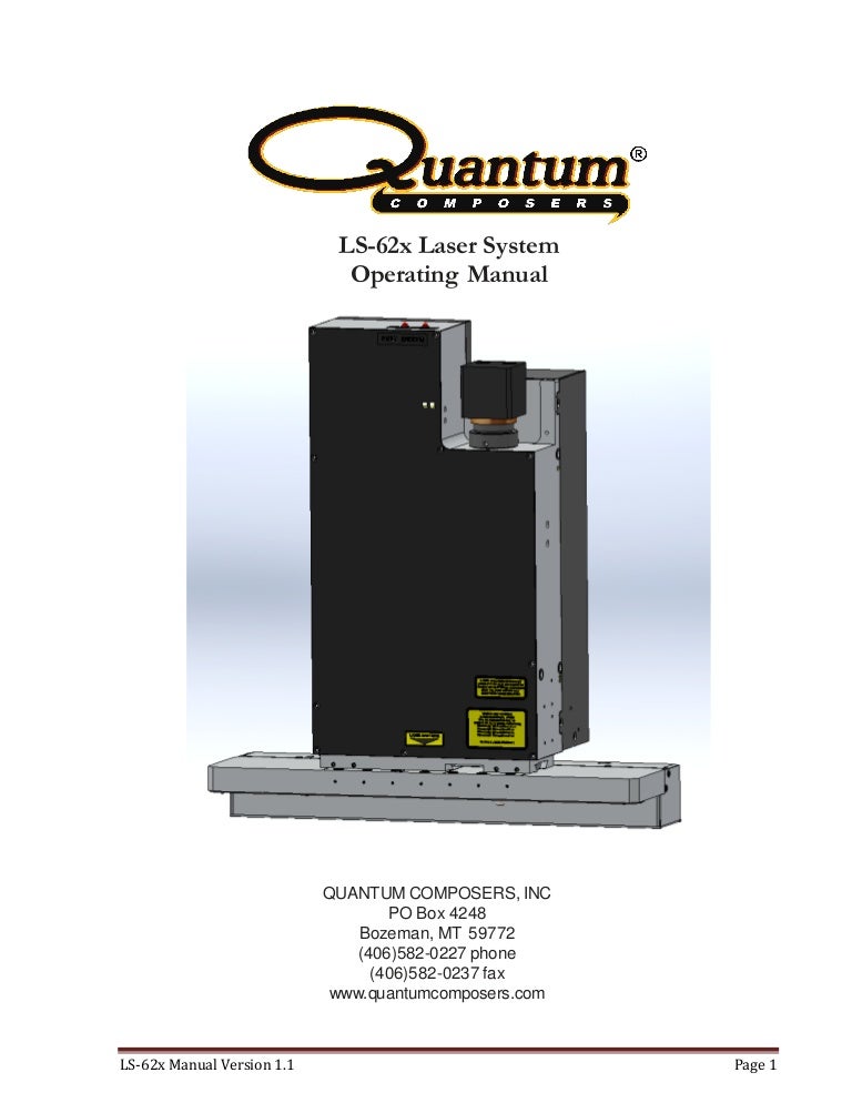 LS625 Laser System Manual
