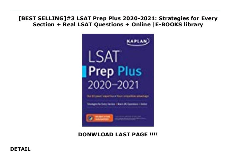 BEST SELLING#3 LSAT Prep Plus 2020-2021: Strategies for ...