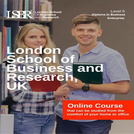 Level 5 Diploma In Business Enterprise Delivered Online by LSBR,UK