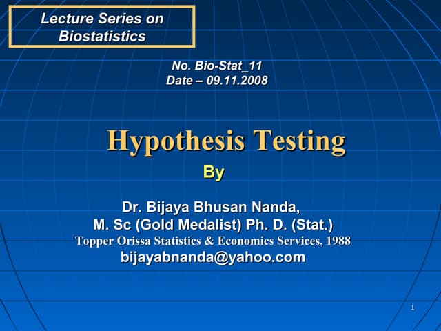 Hypothesis Testing