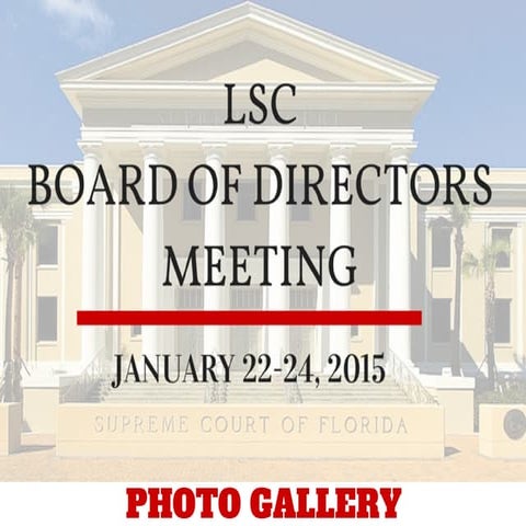 LSC Board of Directors Meeting | Florida January 2015