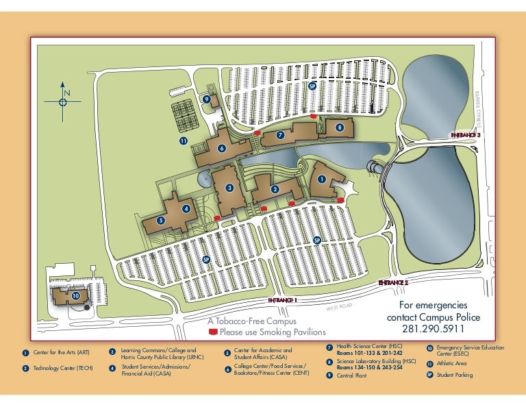 Lone Star Cyfair Map Lsc Cyfair Campus Map