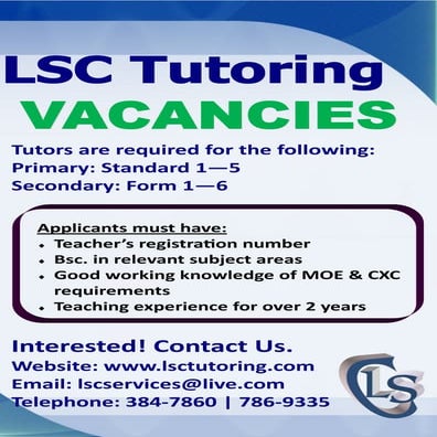 Lsc admin vacancy