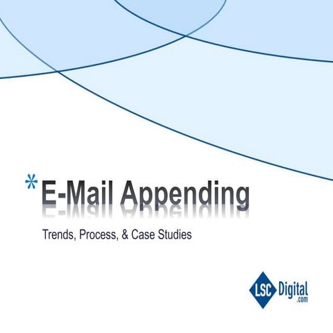 LSC Digital E-mail Append
