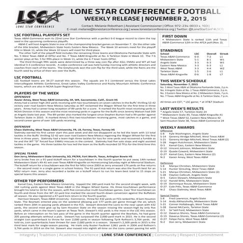 Game Notes Sample Football | PDF