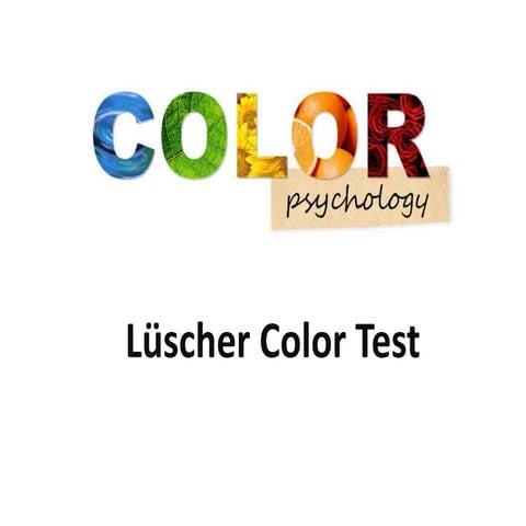 Lüscher color test