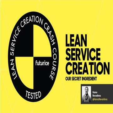 Lean Service Creation program