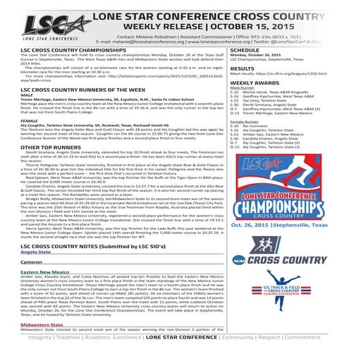2016 LSC Football Media Guide | PDF