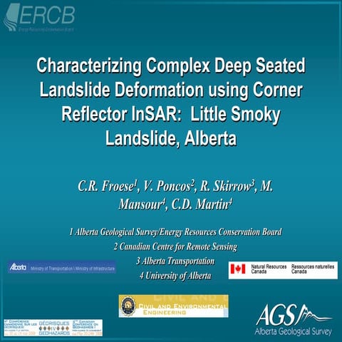 Characterizing Landslide Deformation Using InSAR