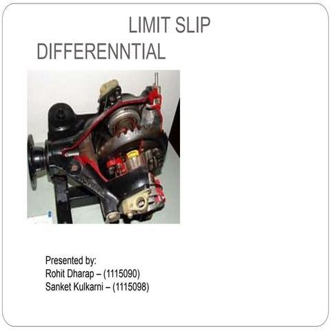 Limited slip differential