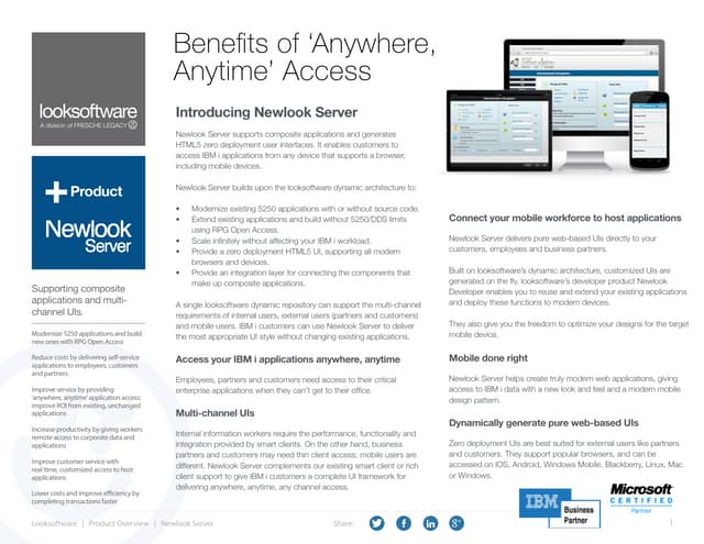 Datasheet: Newlook Server