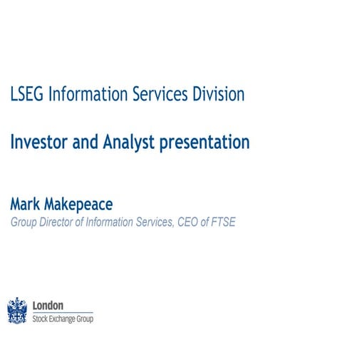 LSE Group FTSE Presentation April 2013-11-12