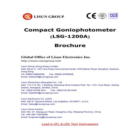 Compact Goniophotometer