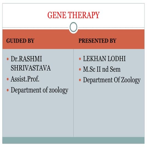 Gene Therapy by Lekhan