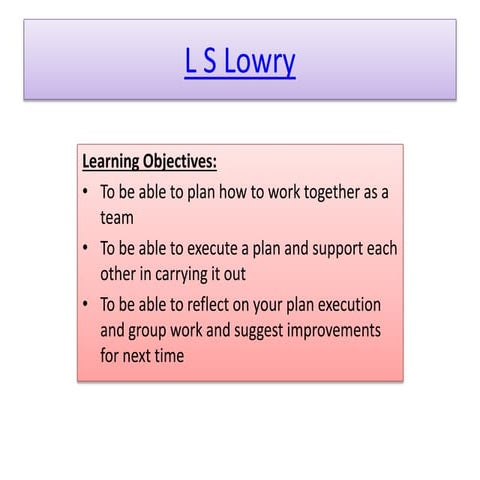 Teamwork LS Lowry paintings