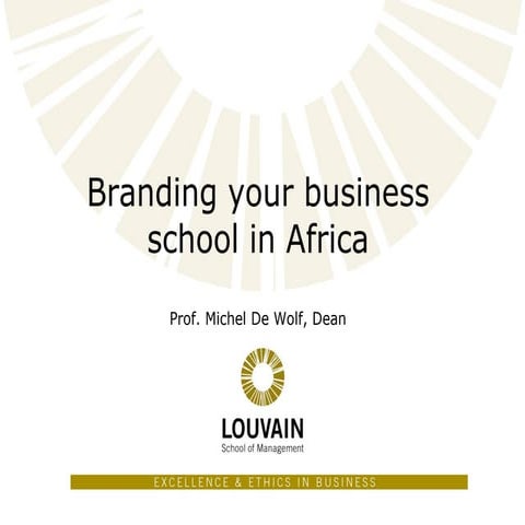 Branding your business school in Africa