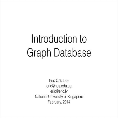 Introduction to Graph Database