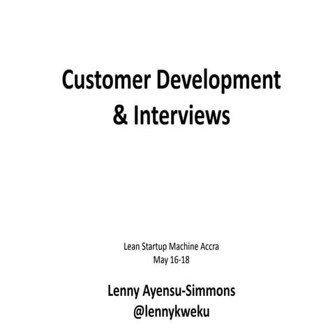 Lsm Accra Customer Development and Interviews by Clak Impressions