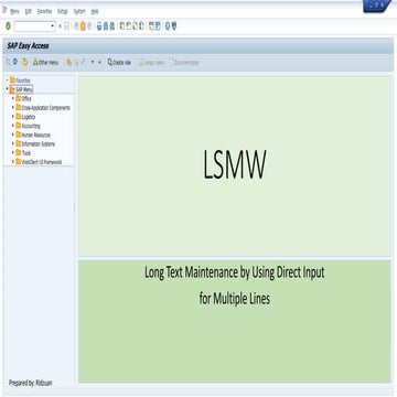 LSMW - Multiple Line of Material Master Long Text