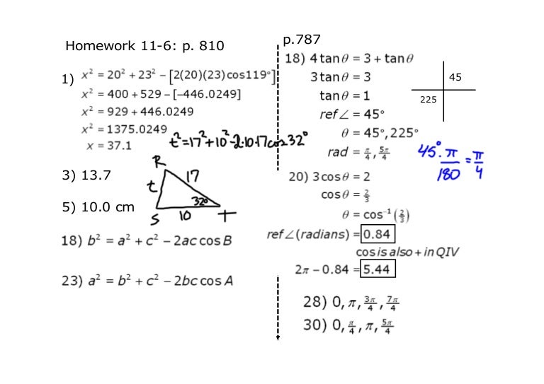 Lsn 117 Law of Cosines to find an Angle