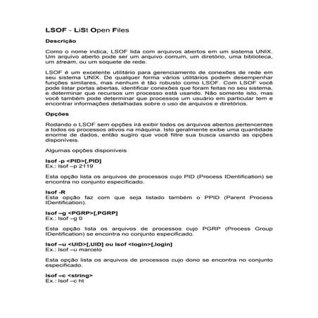Lsof