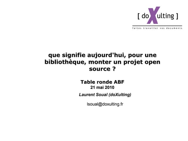 L soual abf 21 mai 2010_opensource