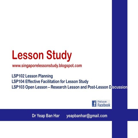 LSP102 Lesson Planning in Lesson Study
