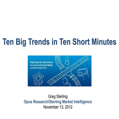 Ten Big Trends in Ten Short Minutes