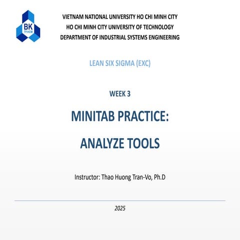 Lean Six Sigma & Minitab Statistical Analysis Tools for Industrial ...