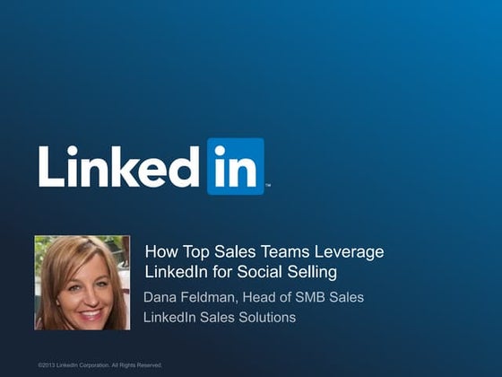 LinkedIn for Sales - Social Selling | PPTX