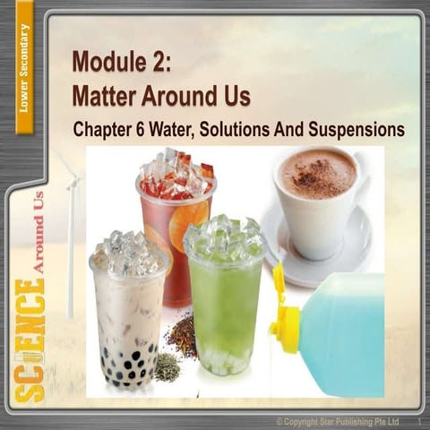 Lss module 2 chpt 6 water, solution, suspension